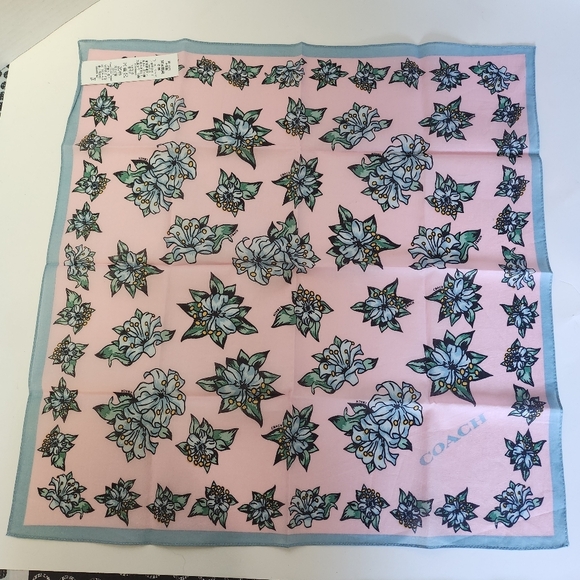 Coach handkerchief cotton Brandnew #14 - Picture 3 of 6